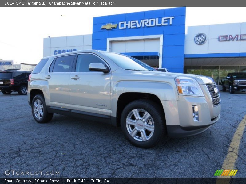 Champagne Silver Metallic / Jet Black 2014 GMC Terrain SLE