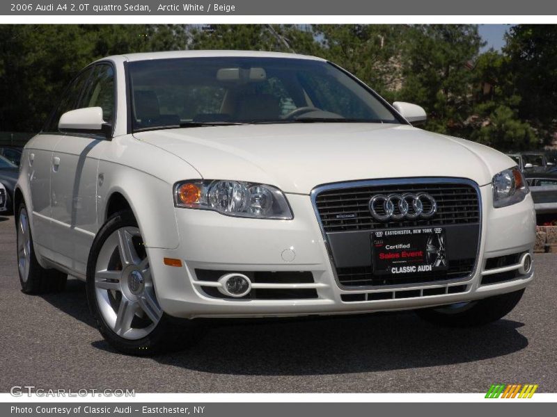 Arctic White / Beige 2006 Audi A4 2.0T quattro Sedan