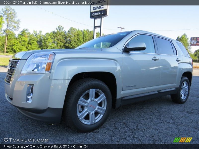 Champagne Silver Metallic / Jet Black 2014 GMC Terrain SLE