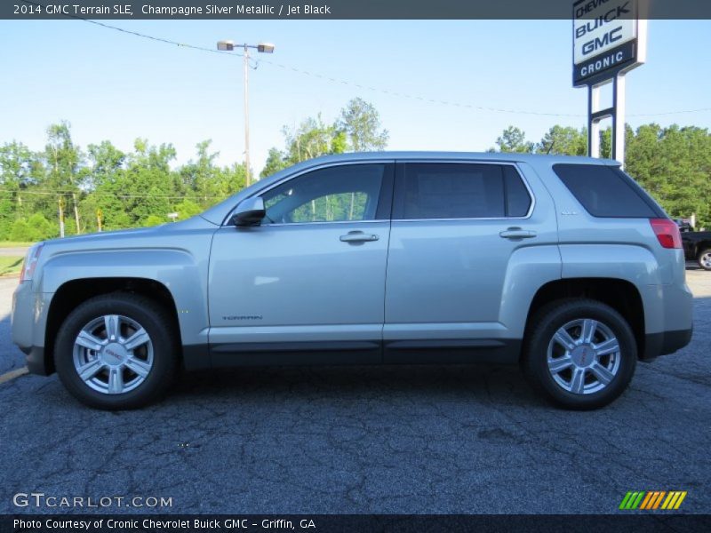 Champagne Silver Metallic / Jet Black 2014 GMC Terrain SLE