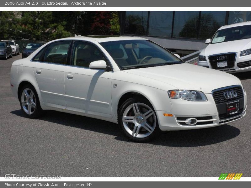 Arctic White / Beige 2006 Audi A4 2.0T quattro Sedan