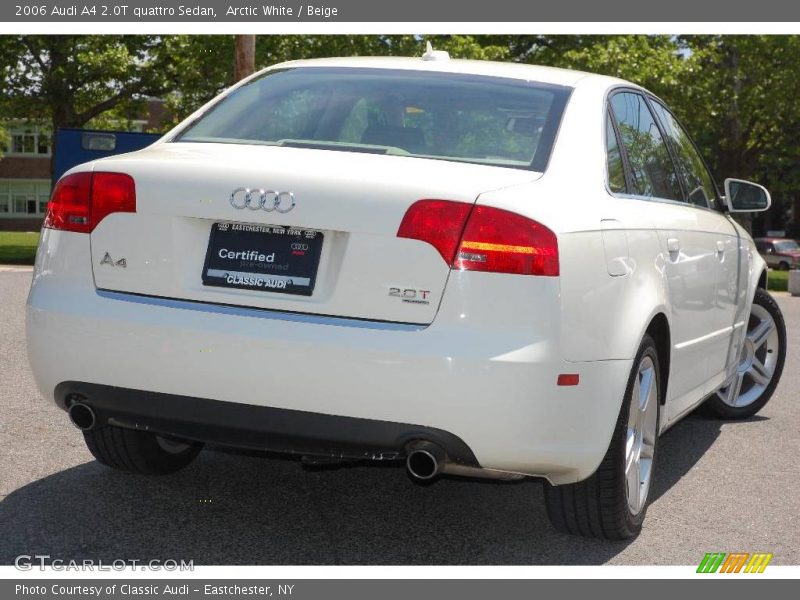 Arctic White / Beige 2006 Audi A4 2.0T quattro Sedan