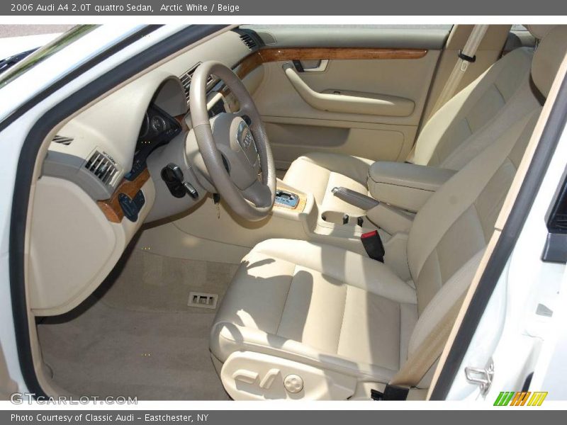 Arctic White / Beige 2006 Audi A4 2.0T quattro Sedan