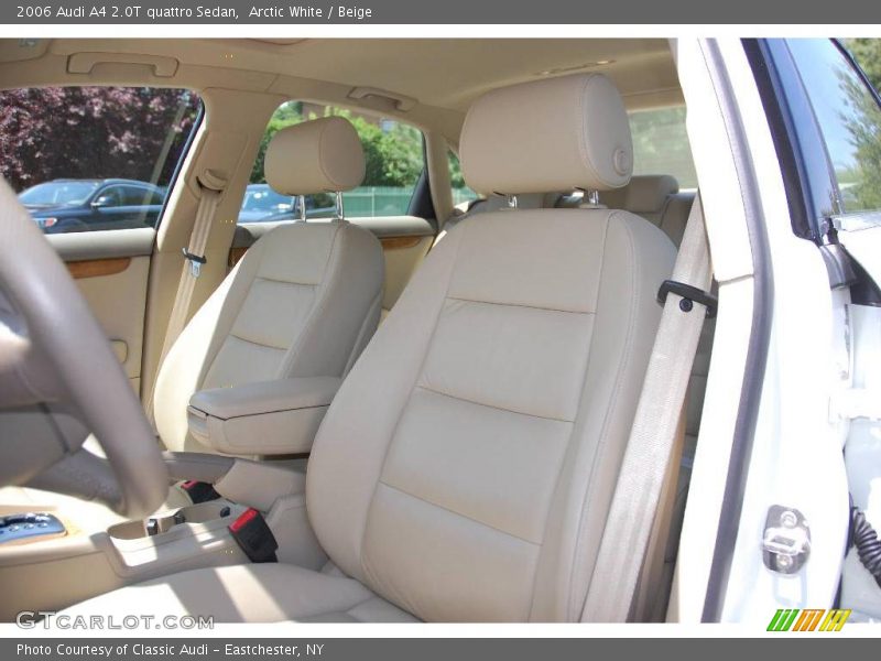 Arctic White / Beige 2006 Audi A4 2.0T quattro Sedan