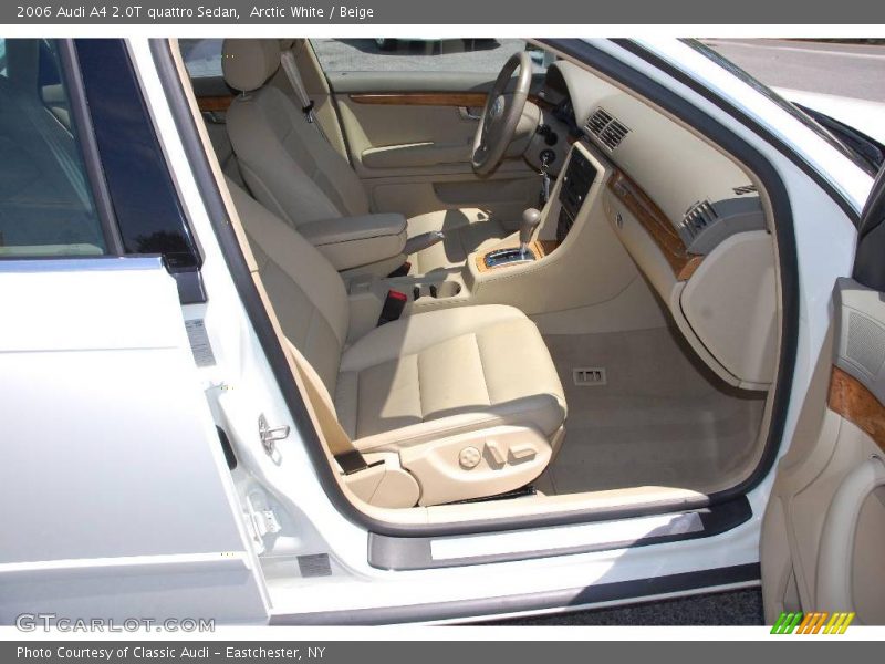 Arctic White / Beige 2006 Audi A4 2.0T quattro Sedan