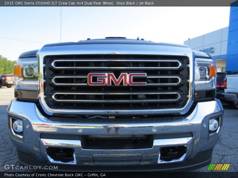 Onyx Black / Jet Black 2015 GMC Sierra 3500HD SLT Crew Cab 4x4 Dual Rear Wheel