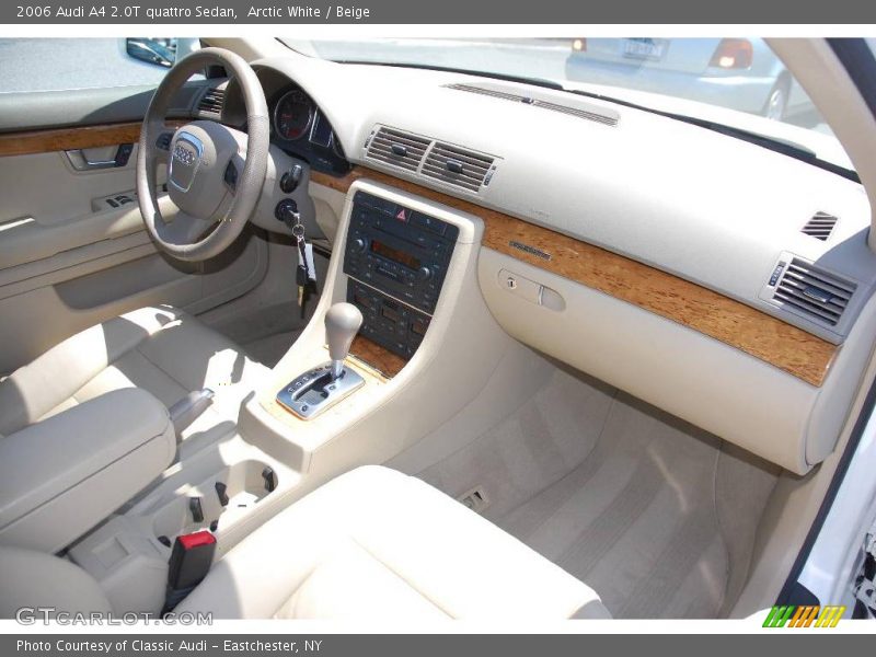 Arctic White / Beige 2006 Audi A4 2.0T quattro Sedan