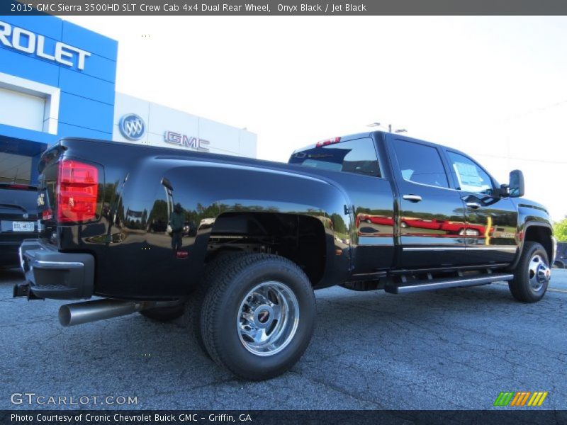 Onyx Black / Jet Black 2015 GMC Sierra 3500HD SLT Crew Cab 4x4 Dual Rear Wheel