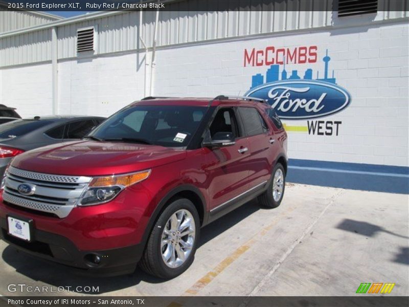 Ruby Red / Charcoal Black 2015 Ford Explorer XLT