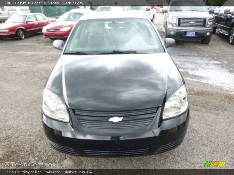 Black / Gray 2009 Chevrolet Cobalt LS Sedan