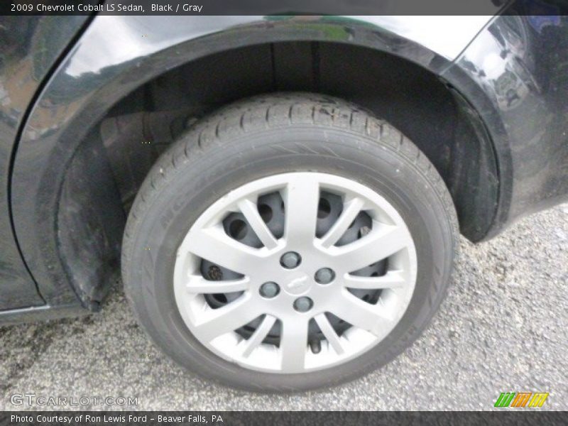 Black / Gray 2009 Chevrolet Cobalt LS Sedan