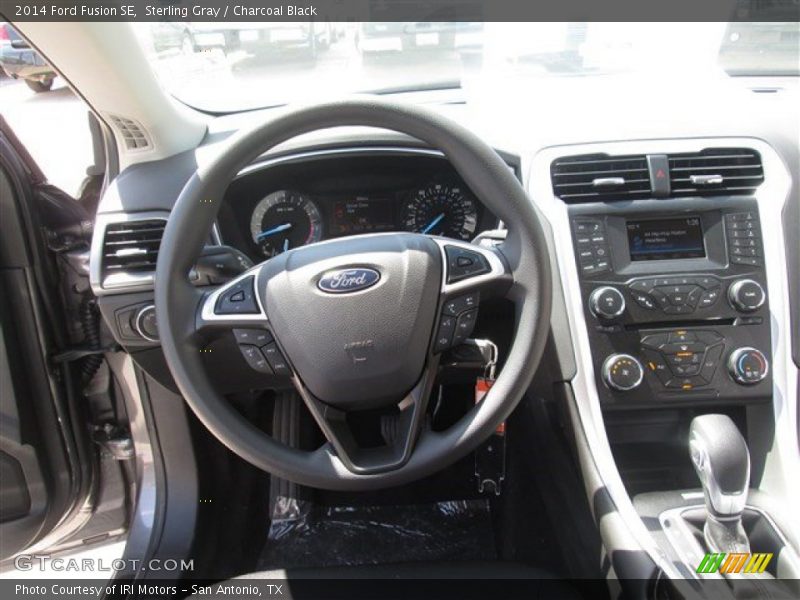 Sterling Gray / Charcoal Black 2014 Ford Fusion SE