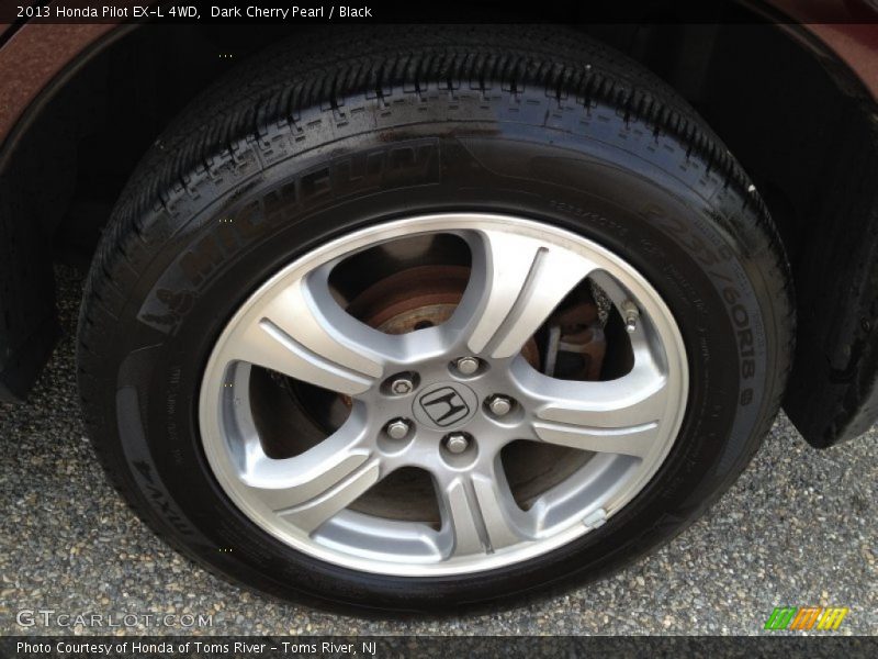 Dark Cherry Pearl / Black 2013 Honda Pilot EX-L 4WD