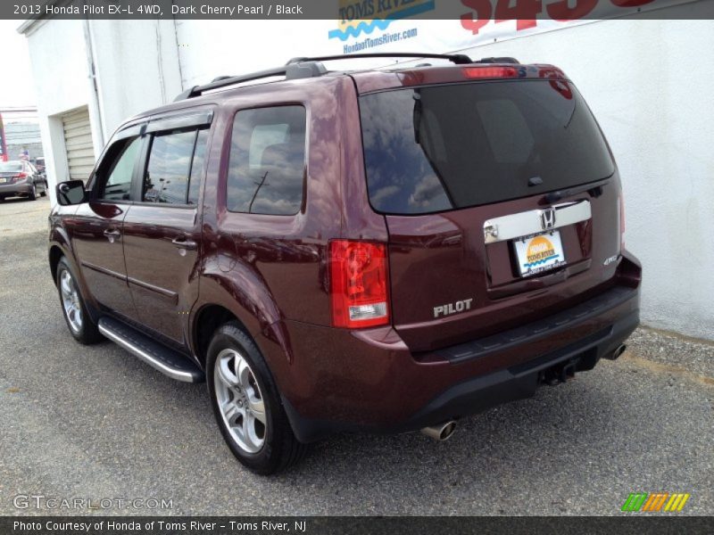 Dark Cherry Pearl / Black 2013 Honda Pilot EX-L 4WD