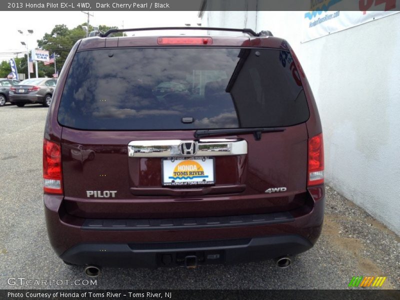 Dark Cherry Pearl / Black 2013 Honda Pilot EX-L 4WD