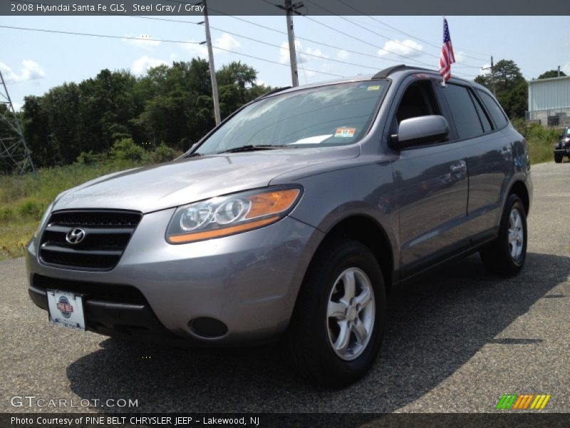 Steel Gray / Gray 2008 Hyundai Santa Fe GLS