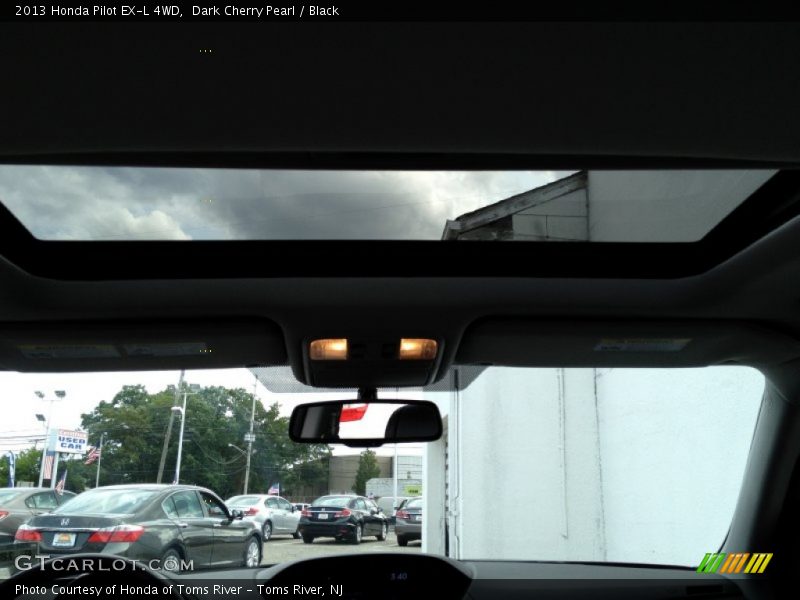 Dark Cherry Pearl / Black 2013 Honda Pilot EX-L 4WD