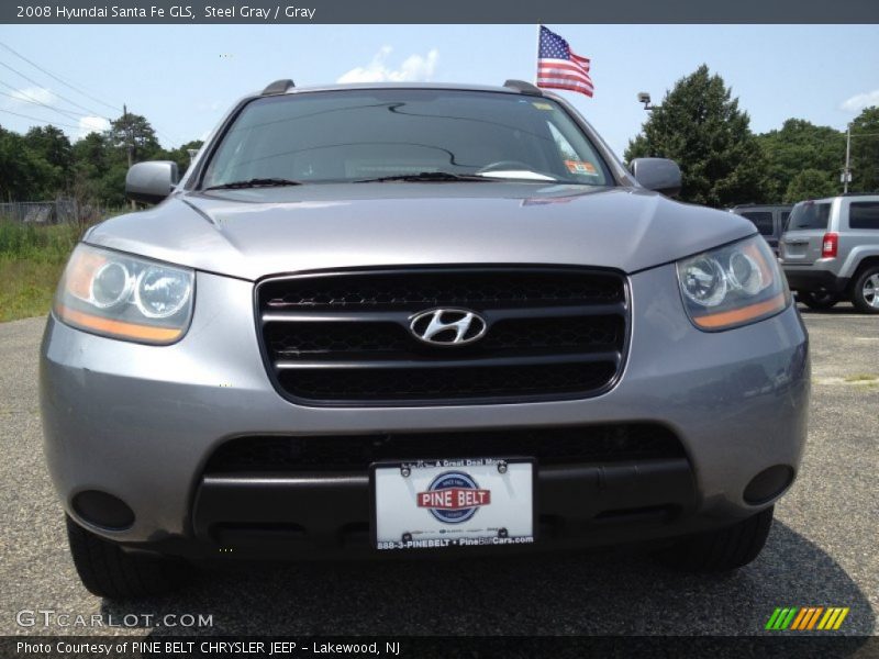 Steel Gray / Gray 2008 Hyundai Santa Fe GLS