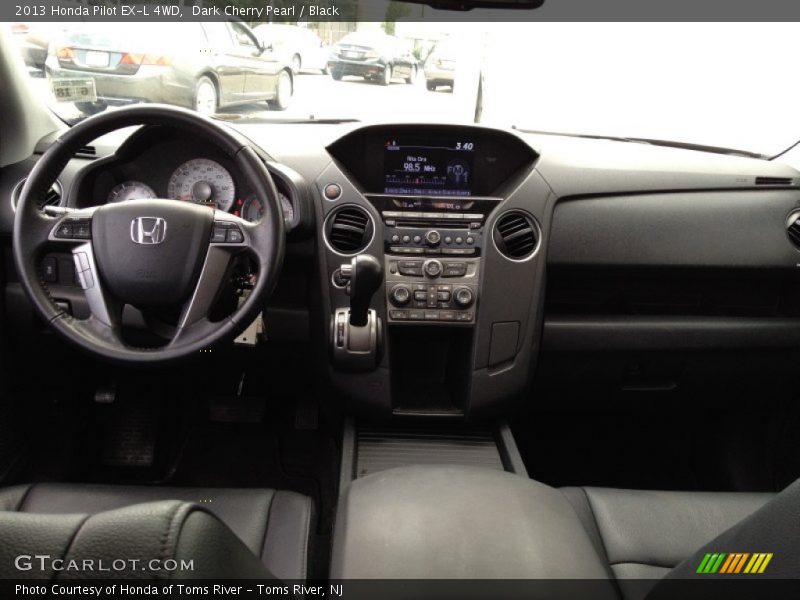 Dark Cherry Pearl / Black 2013 Honda Pilot EX-L 4WD