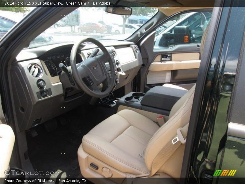 Green Gem / Pale Adobe 2014 Ford F150 XLT SuperCrew