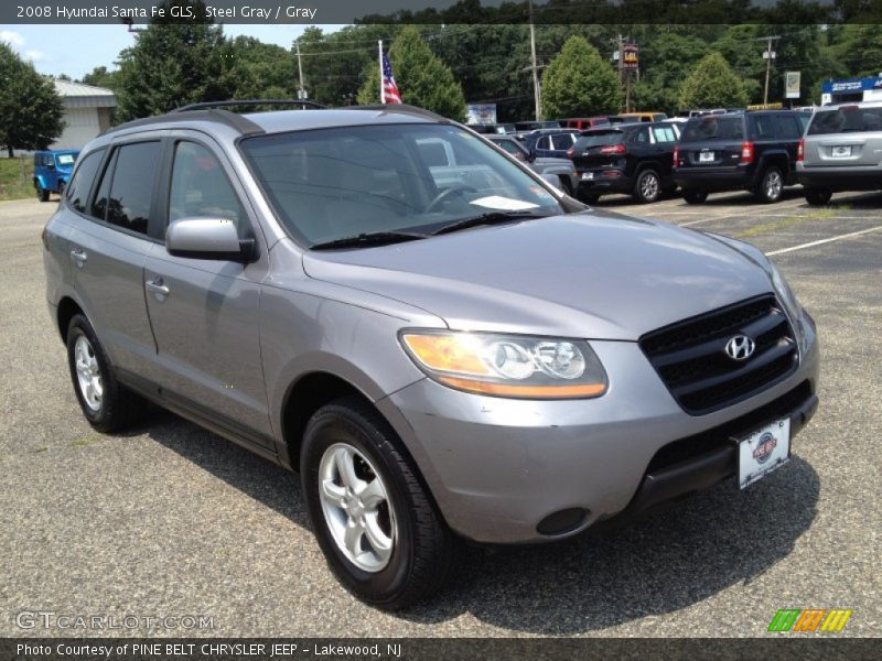 Steel Gray / Gray 2008 Hyundai Santa Fe GLS