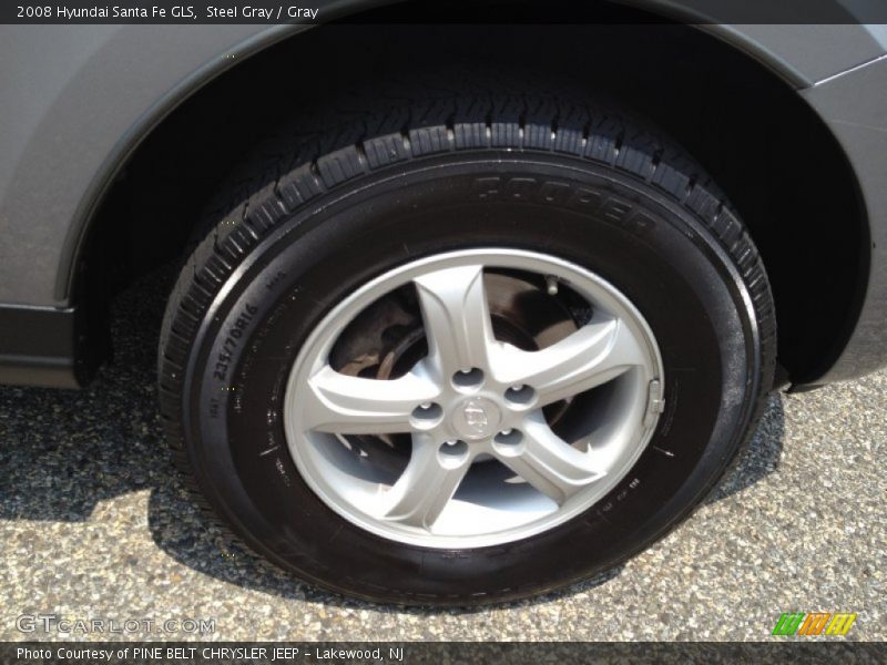 Steel Gray / Gray 2008 Hyundai Santa Fe GLS