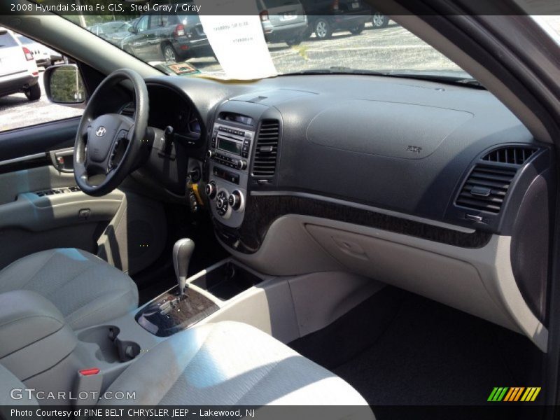 Steel Gray / Gray 2008 Hyundai Santa Fe GLS