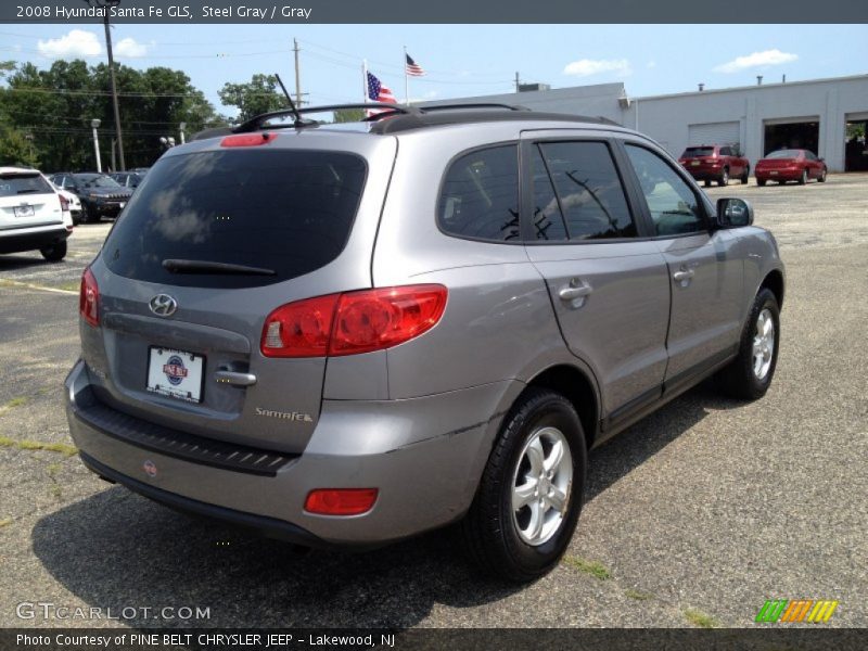 Steel Gray / Gray 2008 Hyundai Santa Fe GLS