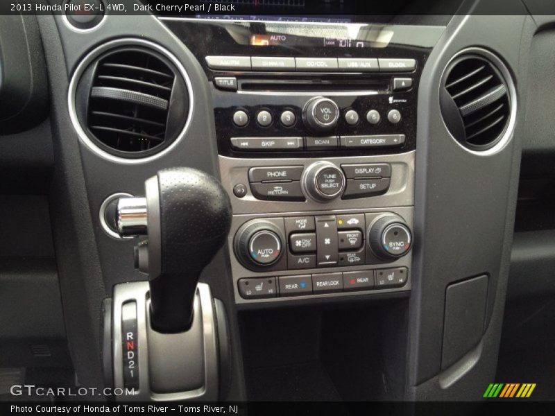 Dark Cherry Pearl / Black 2013 Honda Pilot EX-L 4WD