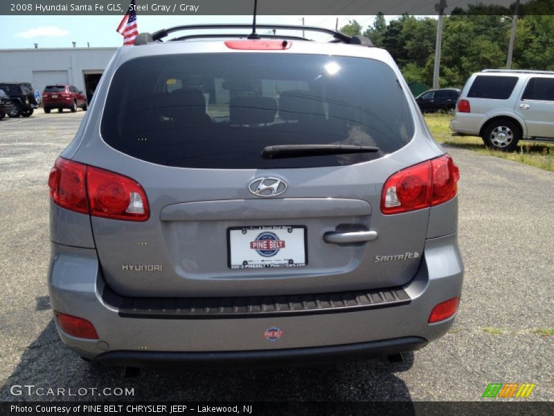 Steel Gray / Gray 2008 Hyundai Santa Fe GLS