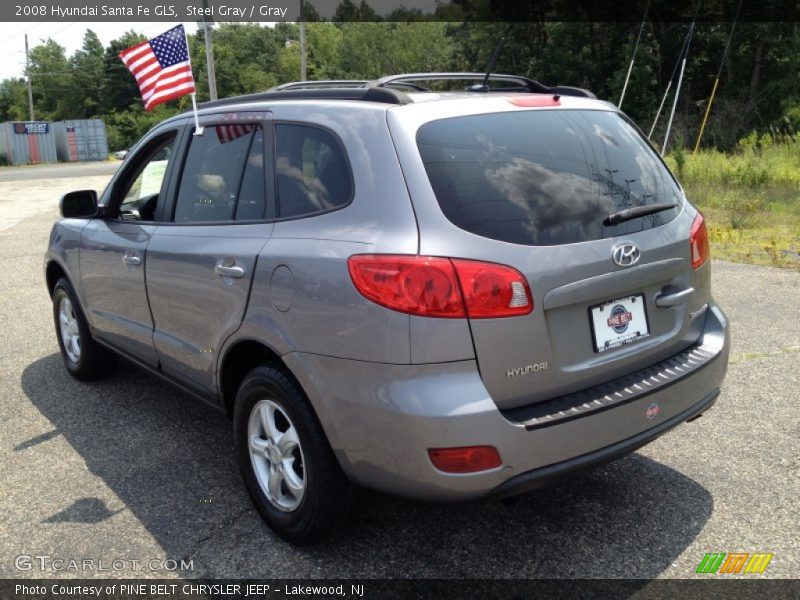 Steel Gray / Gray 2008 Hyundai Santa Fe GLS