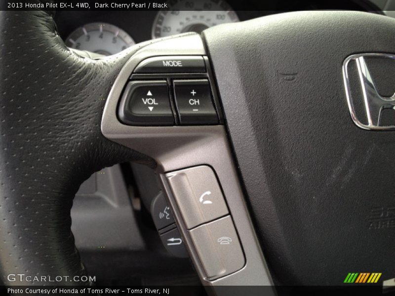 Dark Cherry Pearl / Black 2013 Honda Pilot EX-L 4WD