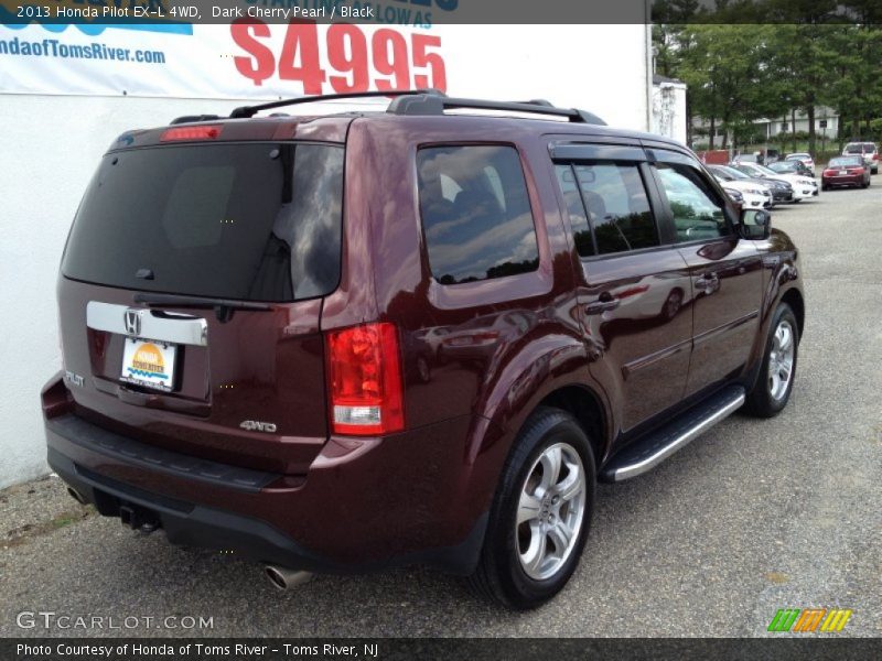 Dark Cherry Pearl / Black 2013 Honda Pilot EX-L 4WD