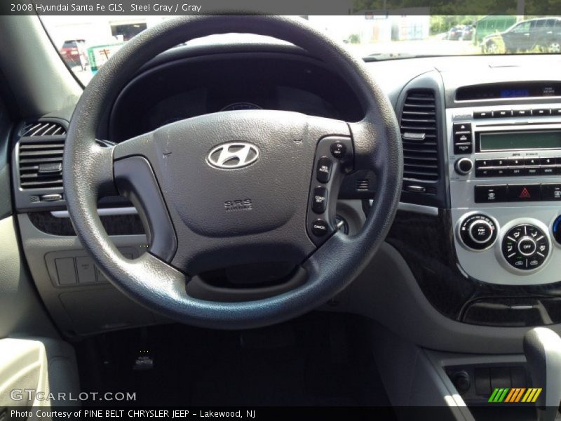 Steel Gray / Gray 2008 Hyundai Santa Fe GLS
