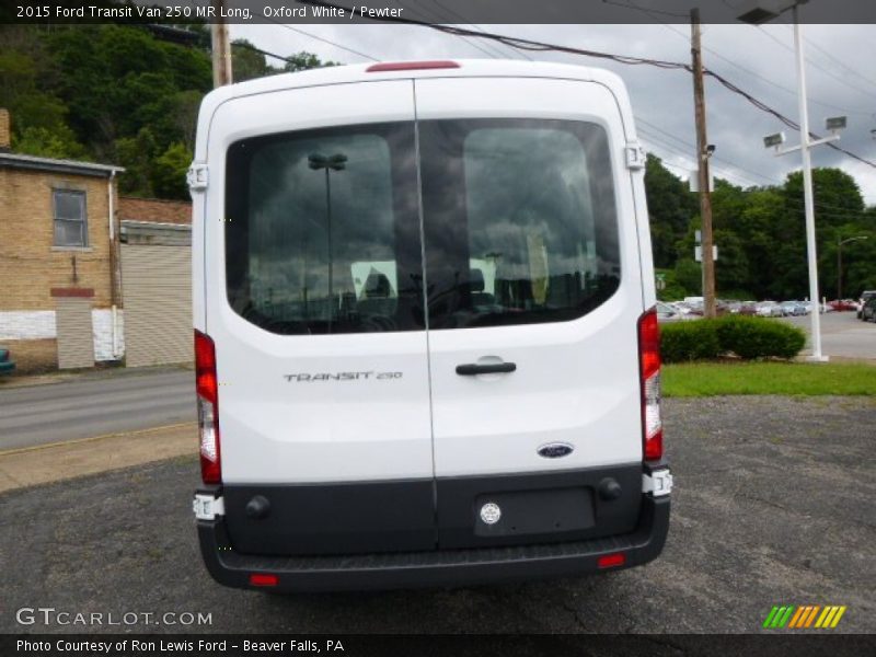 Oxford White / Pewter 2015 Ford Transit Van 250 MR Long