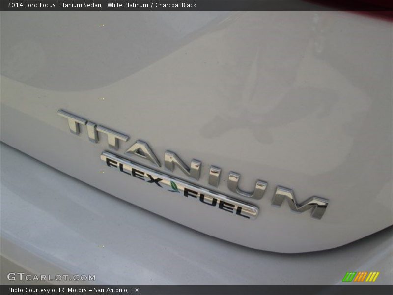 White Platinum / Charcoal Black 2014 Ford Focus Titanium Sedan