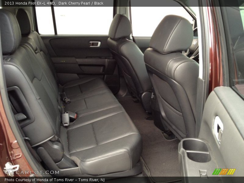 Dark Cherry Pearl / Black 2013 Honda Pilot EX-L 4WD