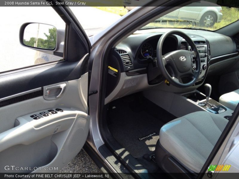 Steel Gray / Gray 2008 Hyundai Santa Fe GLS
