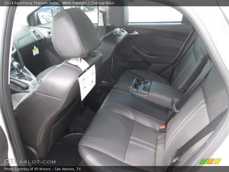 White Platinum / Charcoal Black 2014 Ford Focus Titanium Sedan