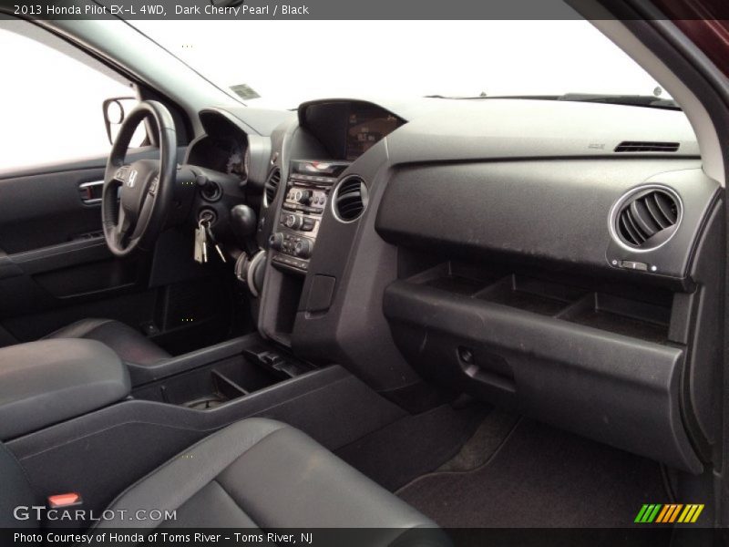 Dark Cherry Pearl / Black 2013 Honda Pilot EX-L 4WD