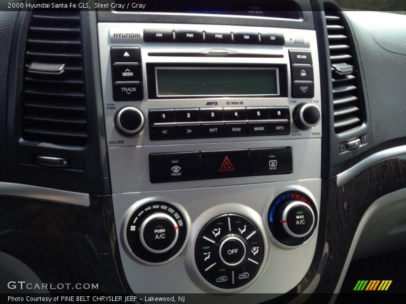 Steel Gray / Gray 2008 Hyundai Santa Fe GLS