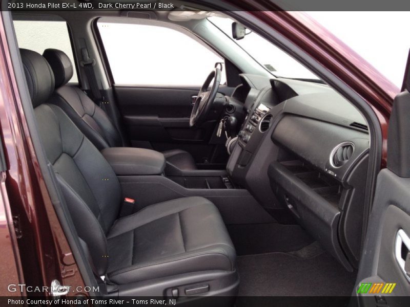 Dark Cherry Pearl / Black 2013 Honda Pilot EX-L 4WD