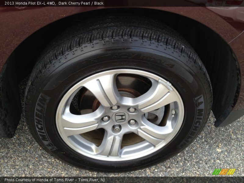 Dark Cherry Pearl / Black 2013 Honda Pilot EX-L 4WD