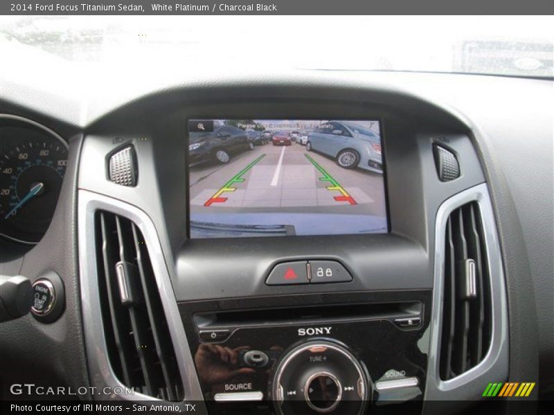 White Platinum / Charcoal Black 2014 Ford Focus Titanium Sedan