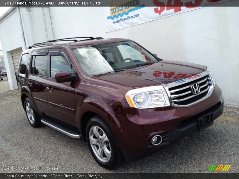 Dark Cherry Pearl / Black 2013 Honda Pilot EX-L 4WD