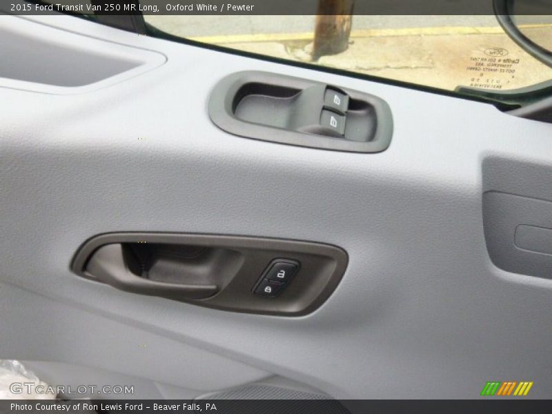 Oxford White / Pewter 2015 Ford Transit Van 250 MR Long