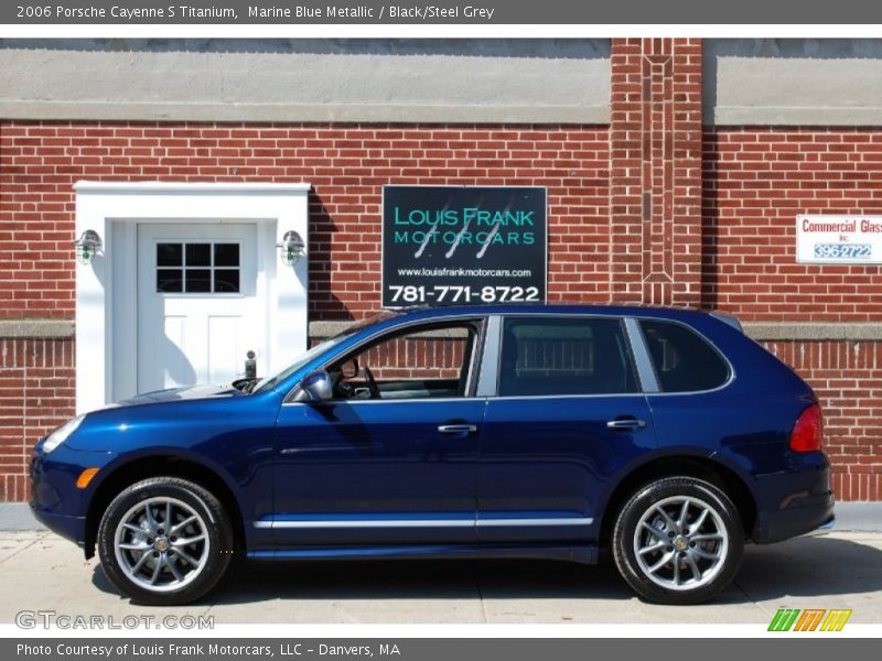 Marine Blue Metallic / Black/Steel Grey 2006 Porsche Cayenne S Titanium