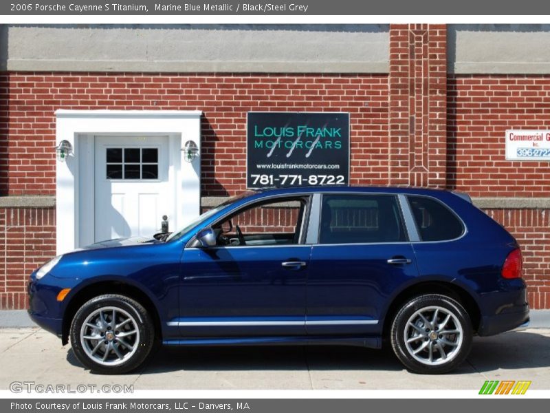 Marine Blue Metallic / Black/Steel Grey 2006 Porsche Cayenne S Titanium