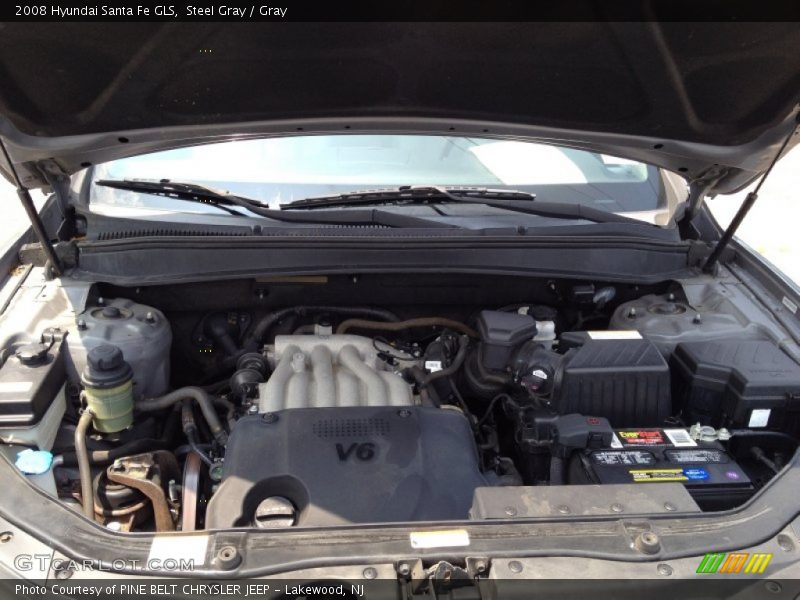 Steel Gray / Gray 2008 Hyundai Santa Fe GLS