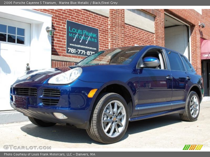 Marine Blue Metallic / Black/Steel Grey 2006 Porsche Cayenne S Titanium